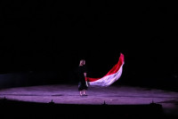 Parafianie na spektaklu plenerowym Orzeł i Krzyż. 05.07.2025