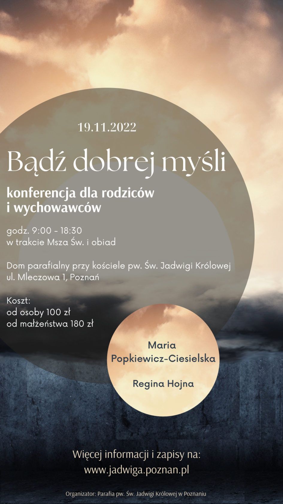Konferencja dla rodziców i wychowawców: Bądź dobrej myśli