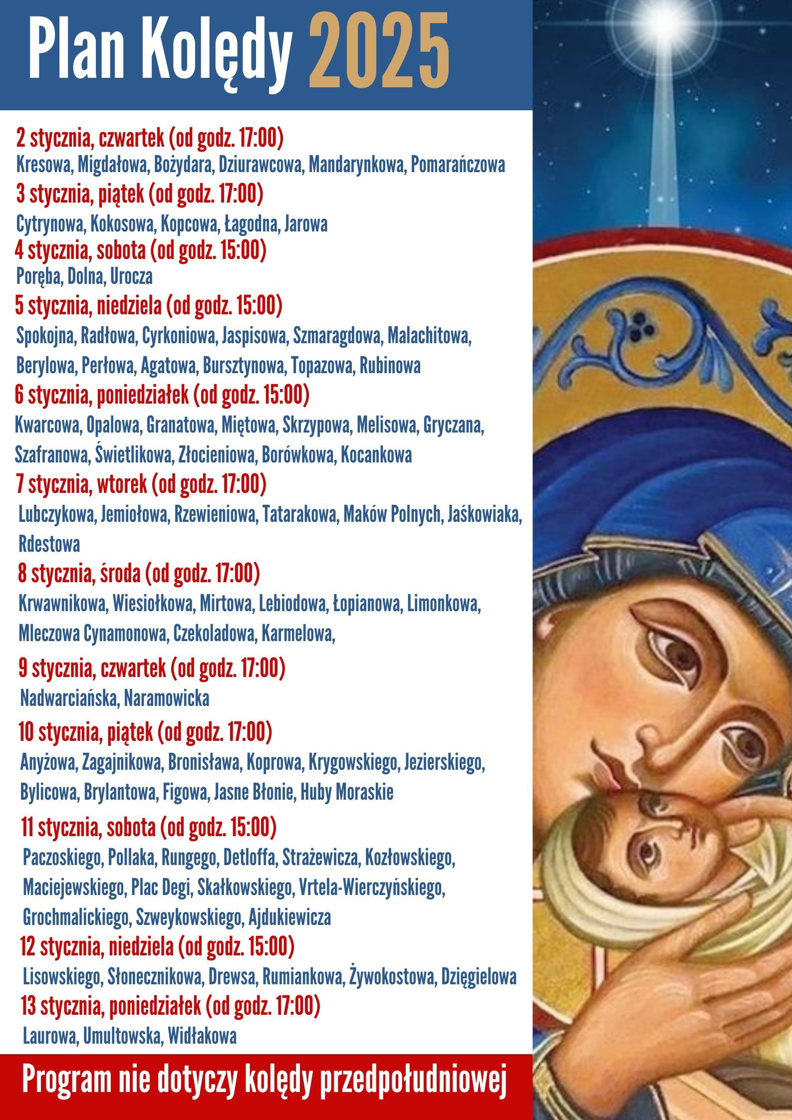 Plan Kolędy