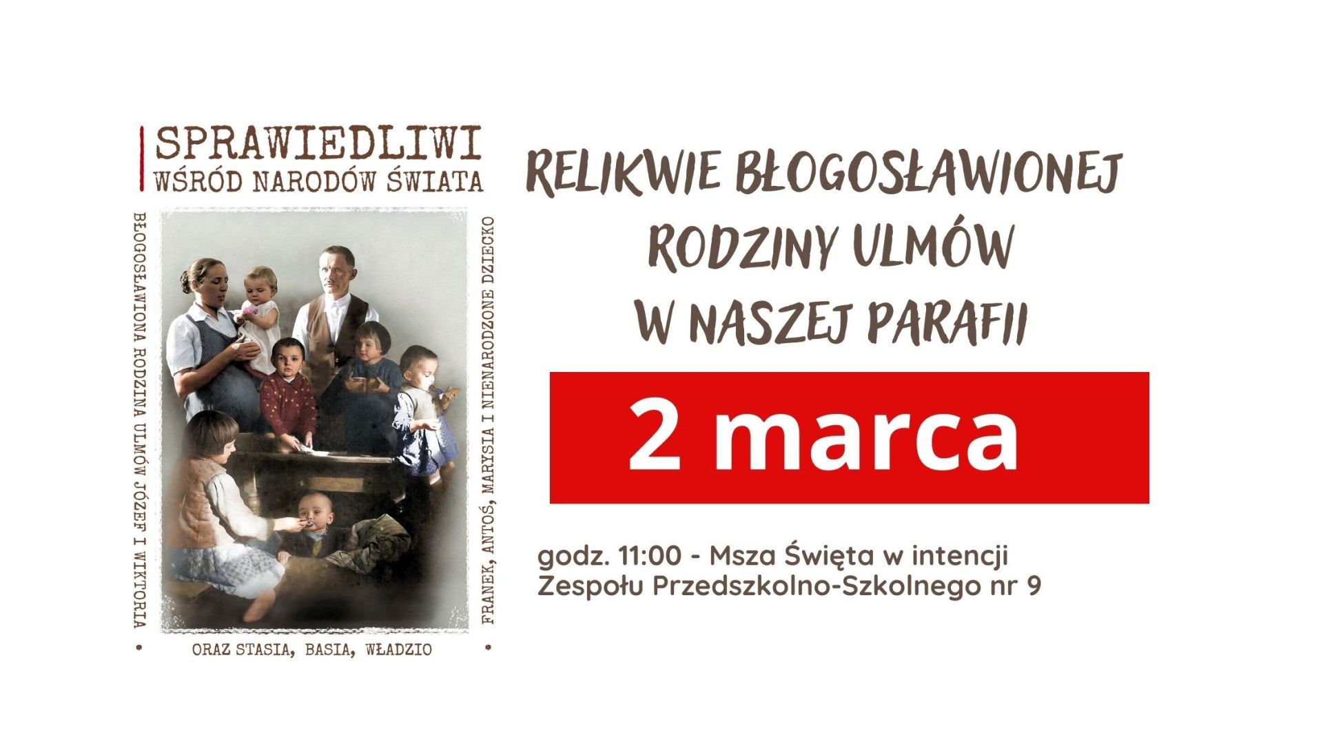 Relikwie Rodziny Ulmów w naszej parafii