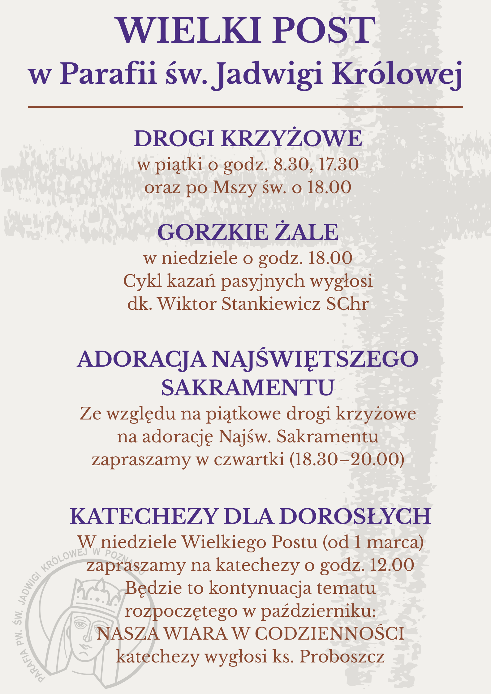 WIELKI POST W PARAFII