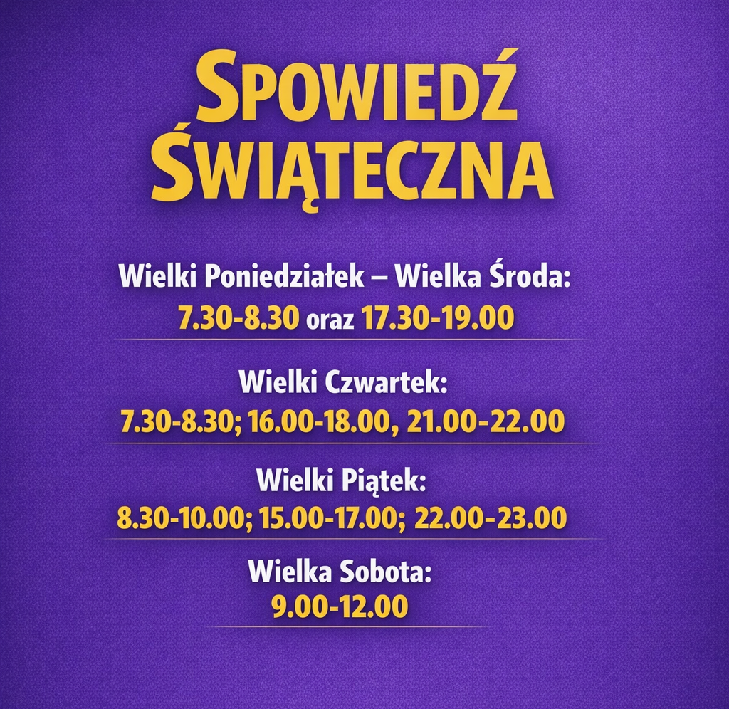 SPOWIEDŹ ŚWIĄTECZNA