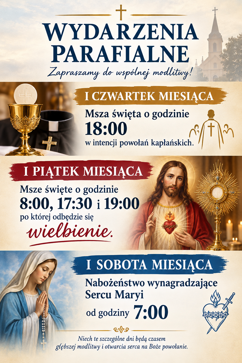 Zapraszamy na wydarzenia parafialne